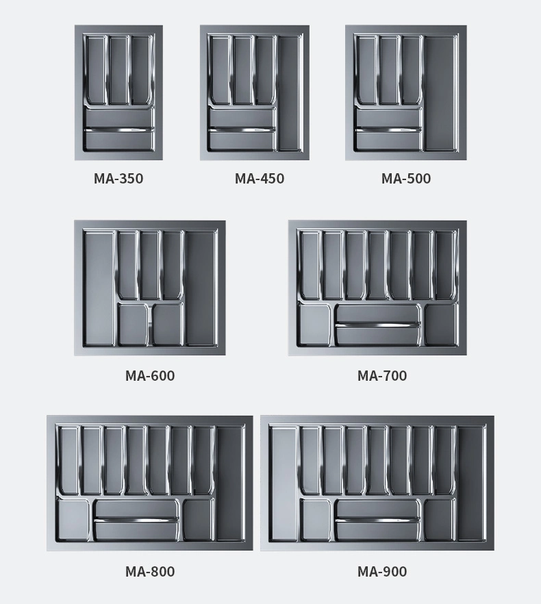 Plastic Utensil Drawer Organizer for Kitchen Cabinet for Furniture Fittings and Cabinet Ma-500