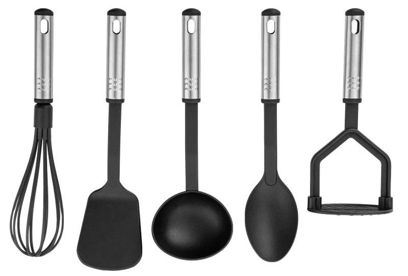 Kitchen Set 23 PCS Set Spatulas Stainless Steel Handle-Black Gadgets Silicone Cooking Utensils