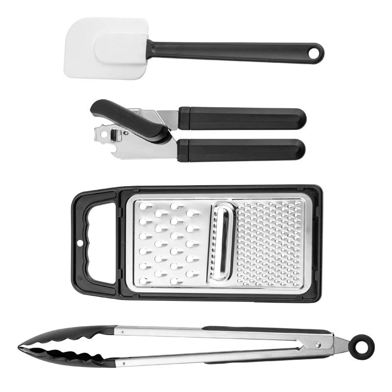 Kitchen Set 23 PCS Set Spatulas Stainless Steel Handle-Black Gadgets Silicone Cooking Utensils
