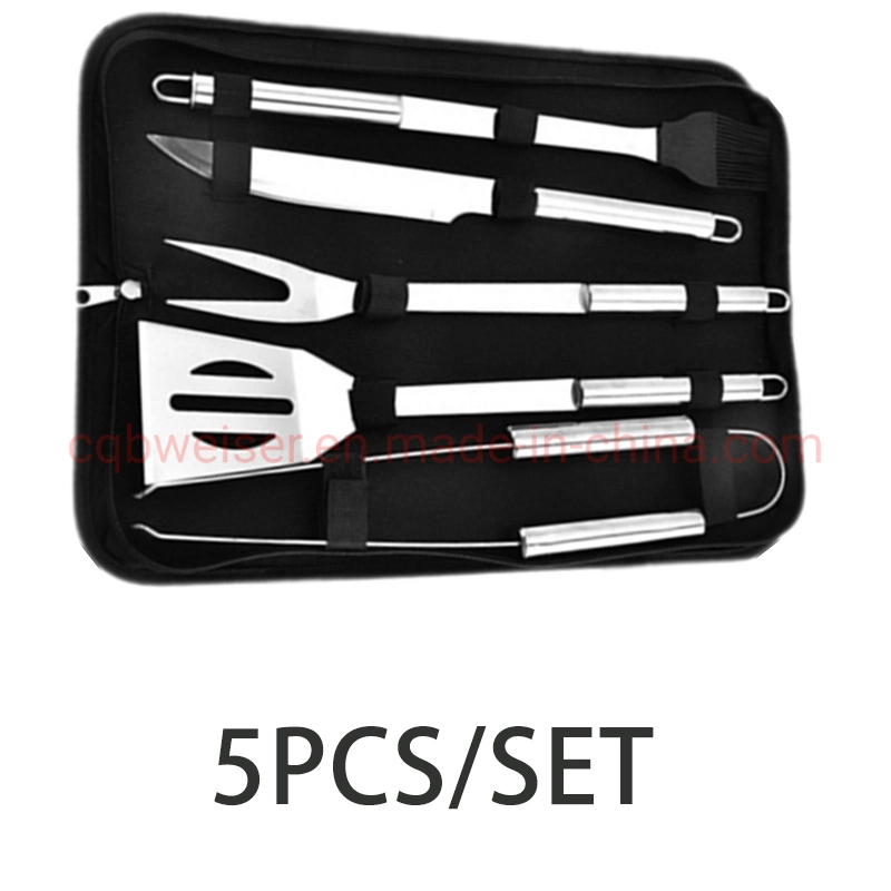 Professional 3PCS Utensils Kit BBQ Tool Set for Camping Outdoor