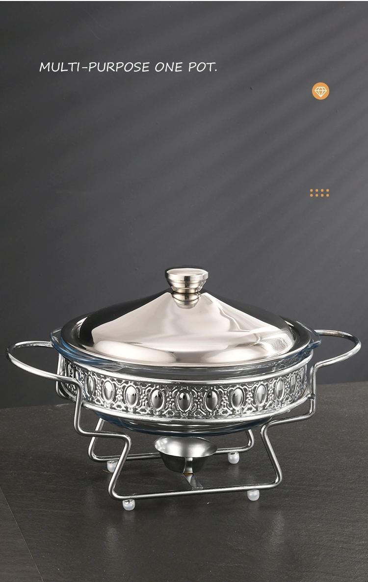 Manufacturer Activity Price Buffet Stove 2.0L Round Luxury Chafing Dish