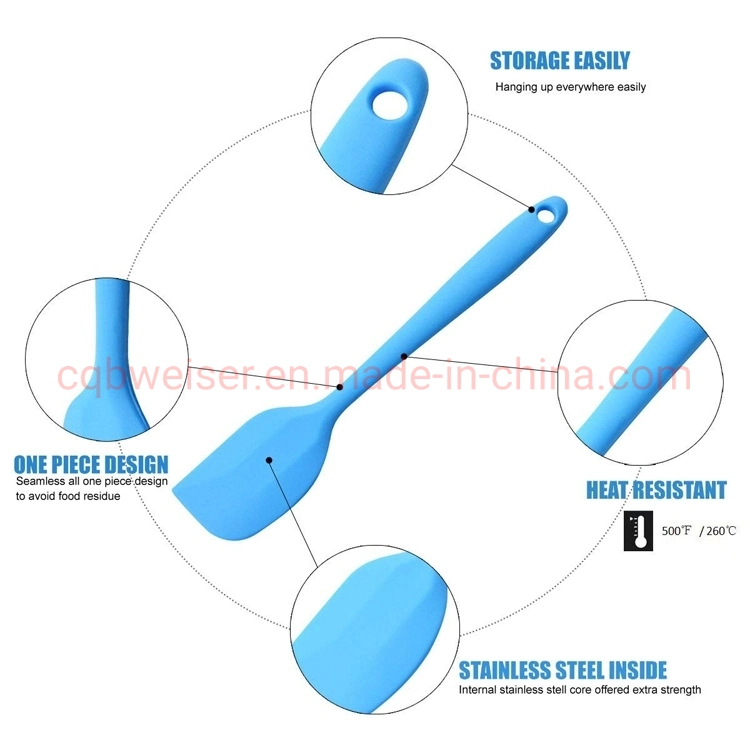 Cooking Heat-Resistant Butter Scraper Cake Baking Tool Cooking Silicone Utensil