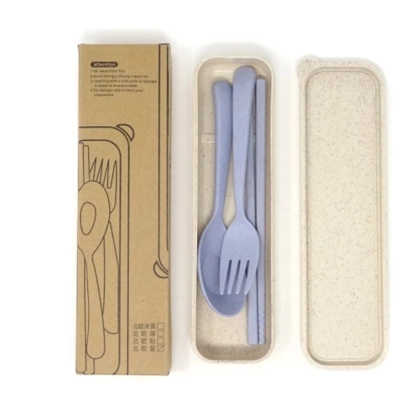 Biodegradable Straw Wheat Fiber Tableware Dinner Set