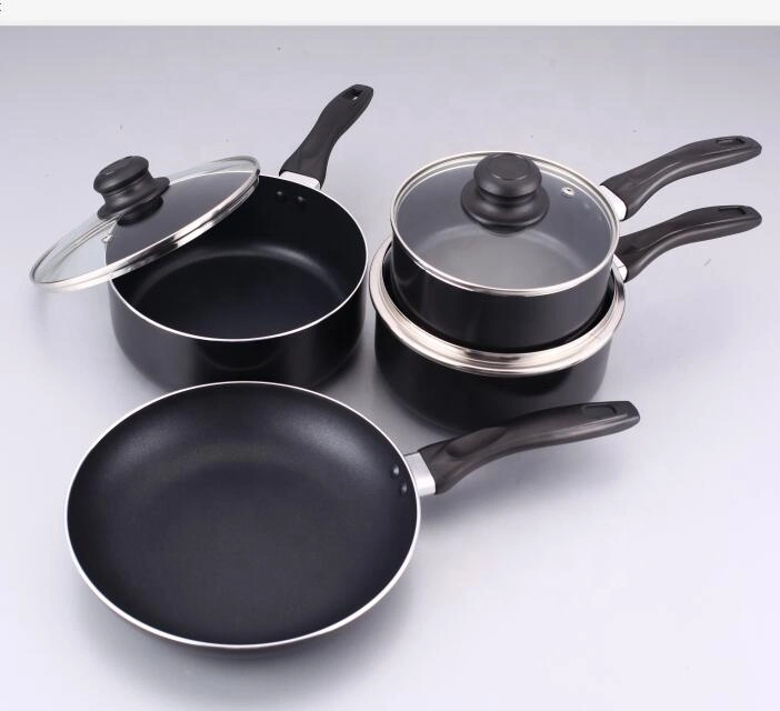 7 PCS Aluminum Ceramic Nonstick Induction Cookware Pots and Pans Set