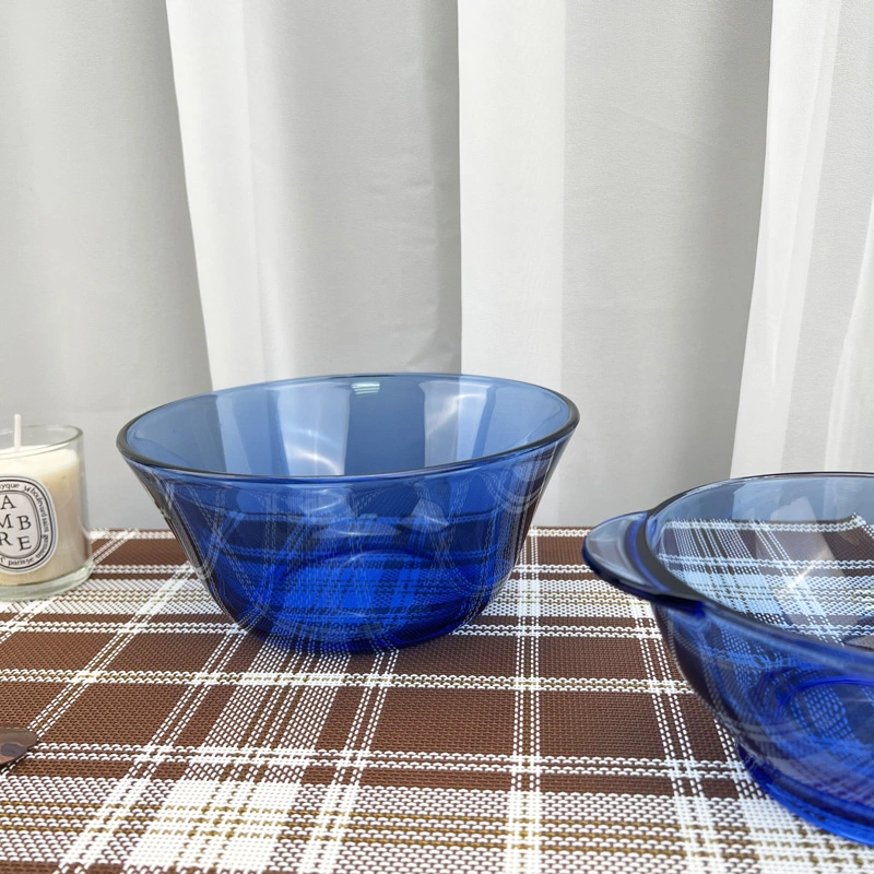 Wholesale Round Kitchen Restaurant Dinnerware Glass Bowl Plates Sets