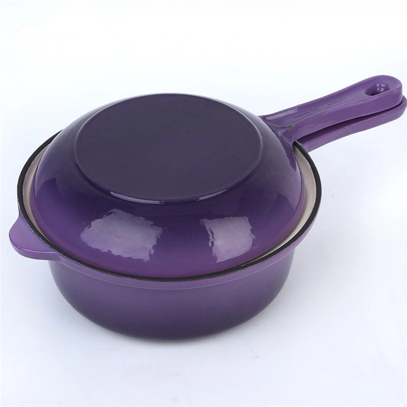 Multifunctional Enamel Cast Iron Cookware Mini Casserole Pots Sauce Pot