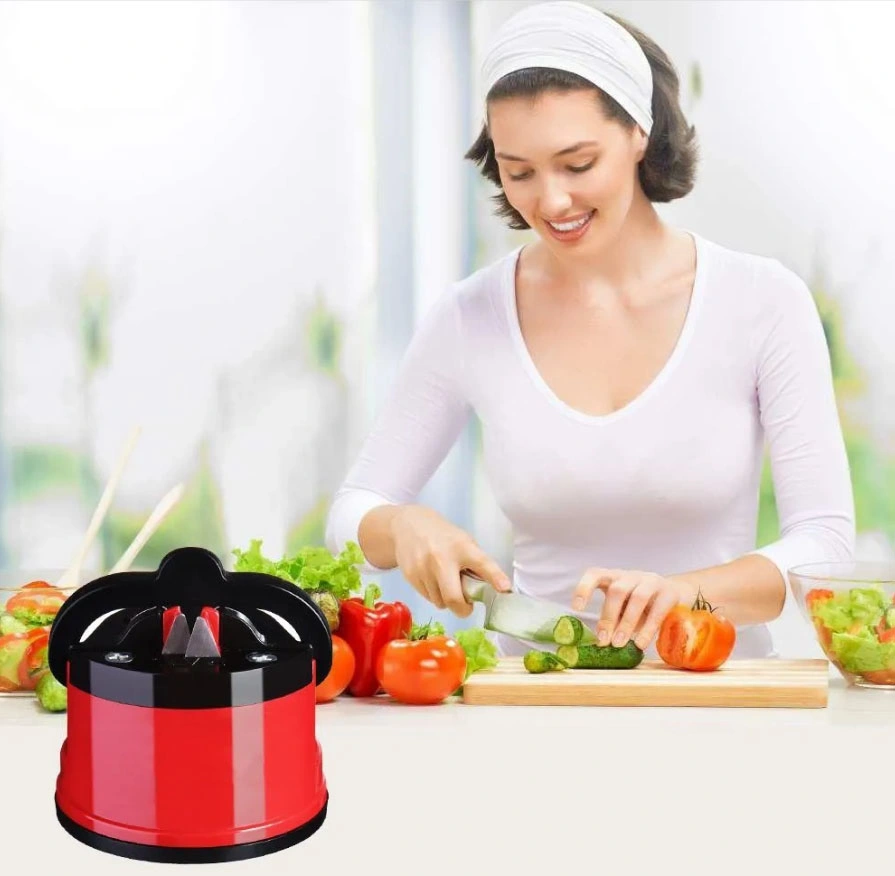 DS-9905 Kitchen Manual Pocket Sharpening Tool Mini Professional Knife Sharpener with Suction Pad - 5 Seconds Quick Knife Sharpener