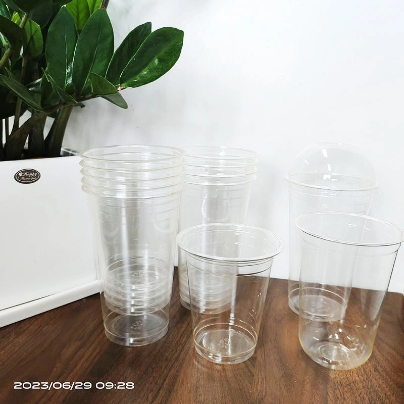 Transparent Disposable PLA Plastic Cup Biodegradable Tableware