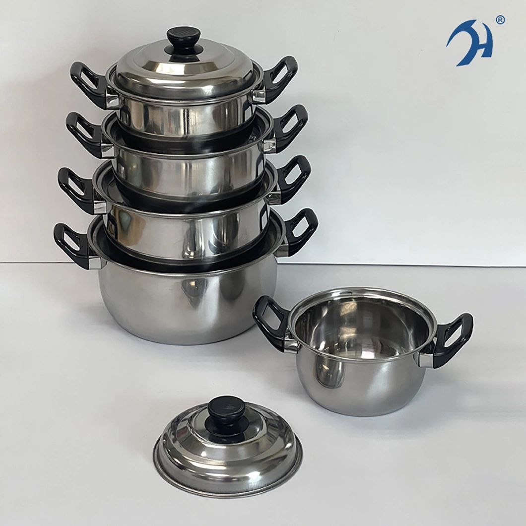 2025 Kitchen Appliances Cooking Set Stainless Steel 10PCS Cookware Set