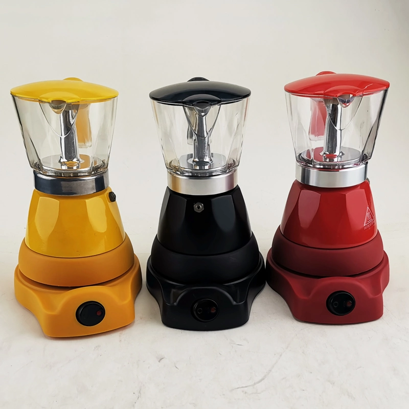 European Electric Espresso Coffee Maker 3 Cups Moka Coffee Pot