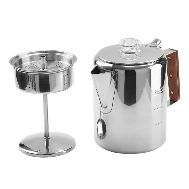 Stainless Steel Camping Coffee Percolator Coffee Maker Coffee Pot