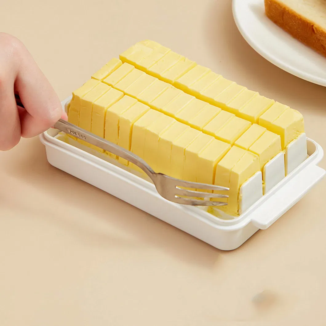 Household Plastic Butter Cutting Box Cooking Utensils with Lid