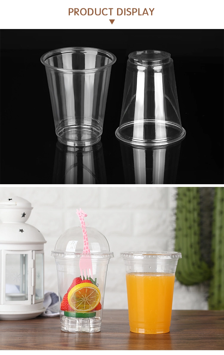 Transparent Disposable PLA Plastic Cup Biodegradable Tableware