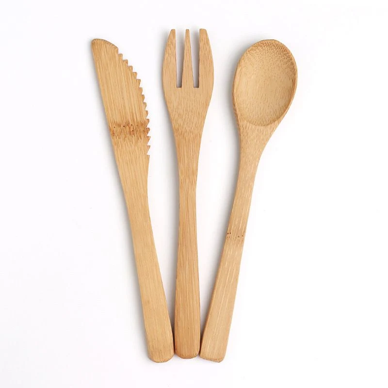 100% Biodegradable Wooden Spork Bamboo Cutlery Environmental Tableware