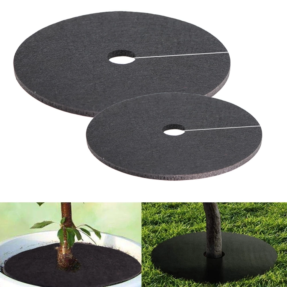 2mm Thick Plant Anti-Weed Mat Round Protective Covering Film Indoor Outdoor Garden Potted Soil Moisturizing Warming Products