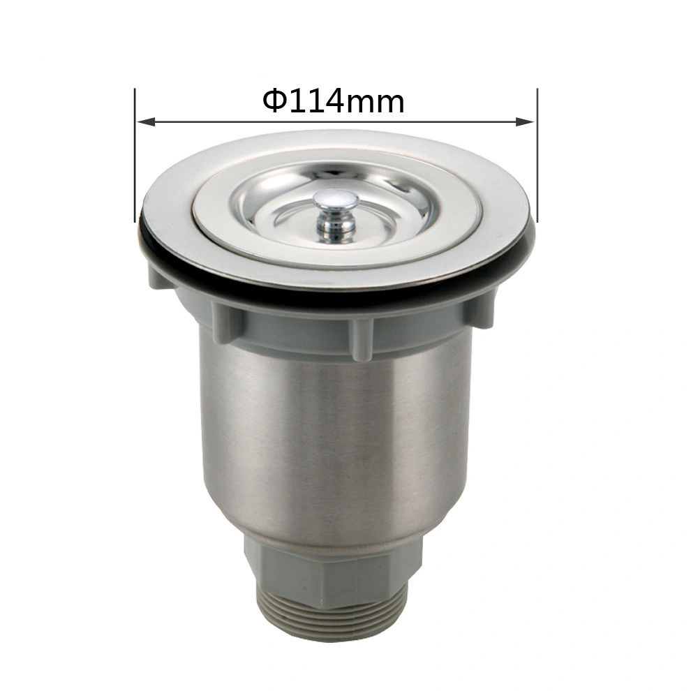 Kitchen 110 mm/114 mm Round Stainless Steel Sink Strainer Drain Sink Drainer