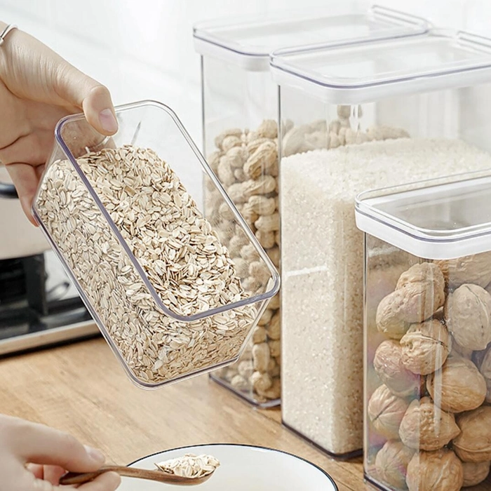 Airtight Food Storage Containers Plastic Kitchen and Pantry Organization Canisters for Cereal