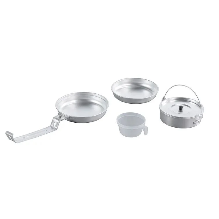 Hard Anodized Aluminium Cookset Camping Pot Lightweight Cookware Set