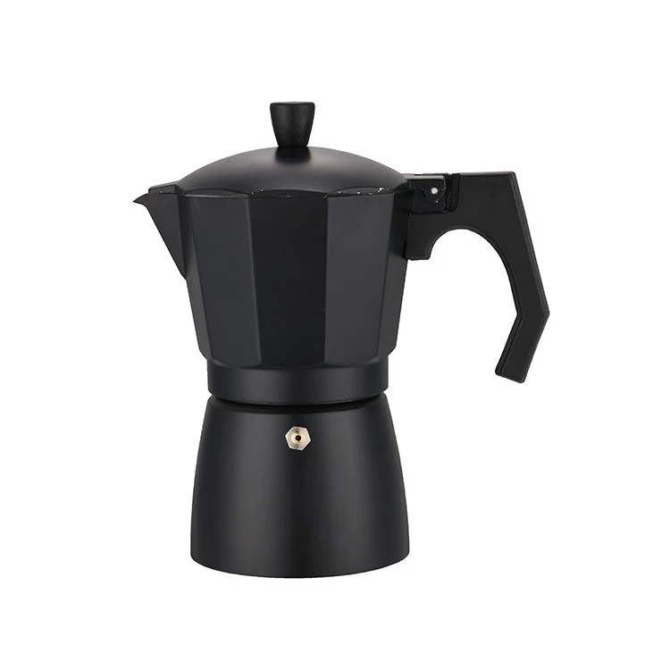 Bulk Sale Aluminum Other Coffee Makers Black Thread Bottom Caffettiera Moka Pot