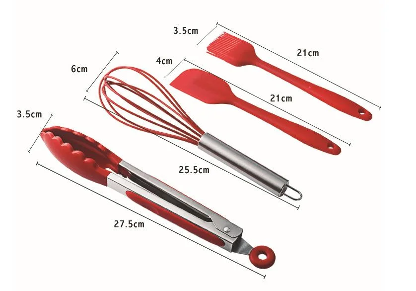 Wholesale 10 Piece Kitchenware Baking Cooking Tools Silicone Cookware Utensils Set