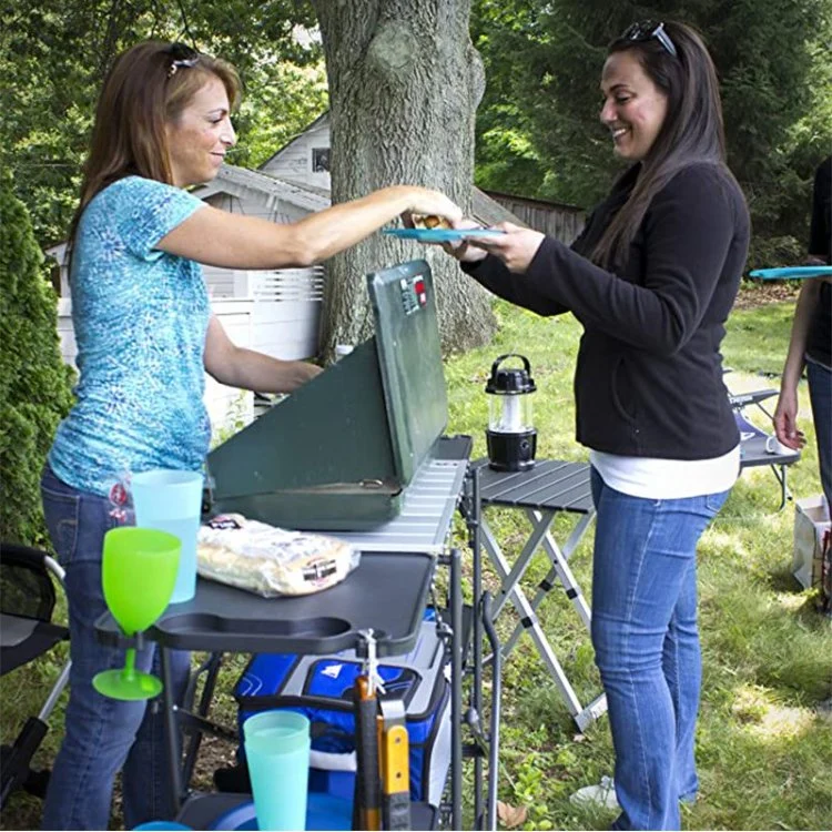 Outdoor Camping Kitchen Portable Camp Folding Cook Station