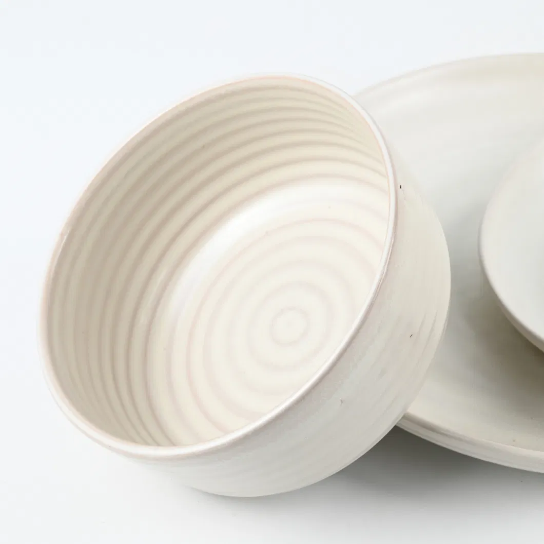 Low Price Embossed Reactive Dinner Set Crockery