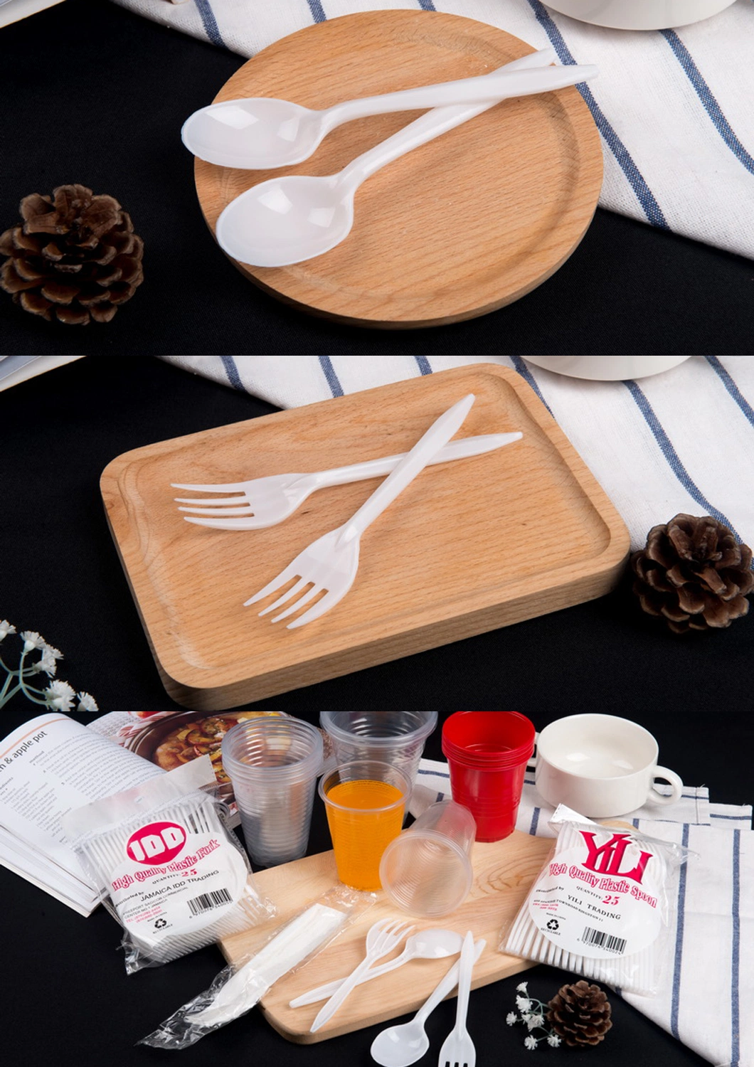 PP Plastic Disposable Cutlery Hot Selling Tableware