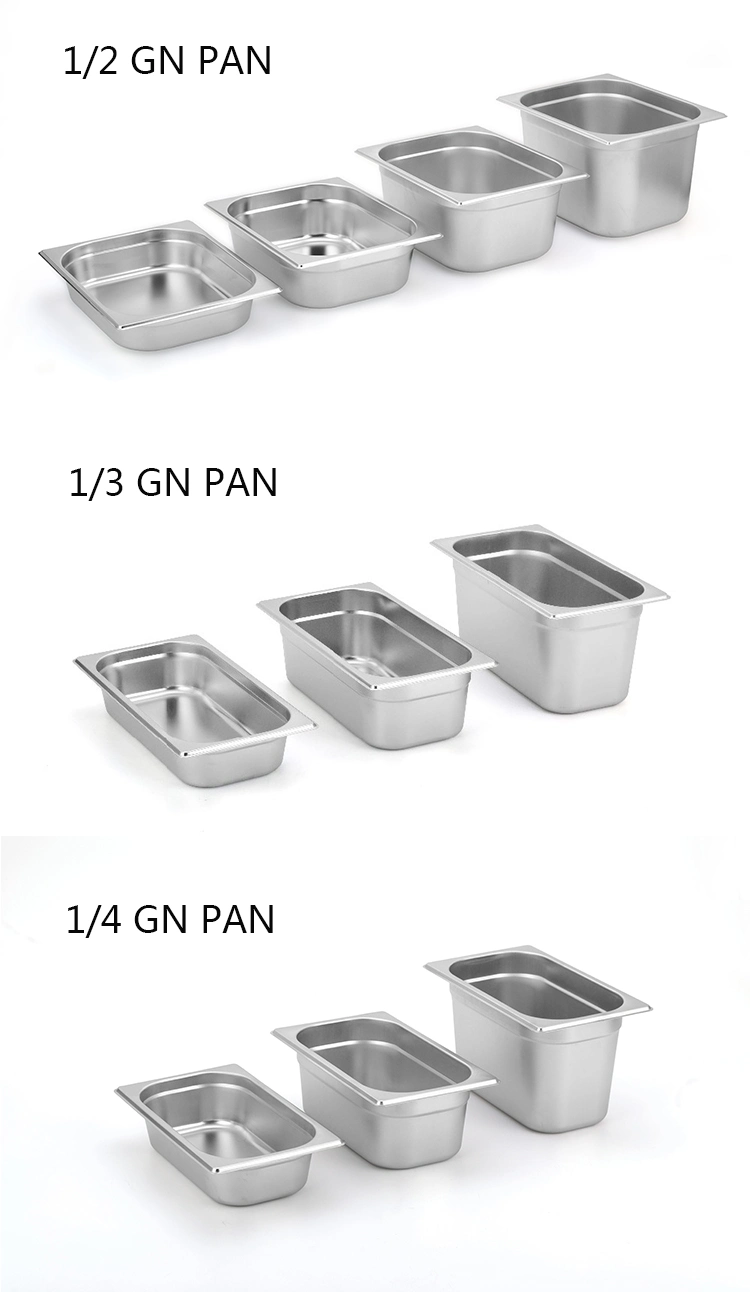 China Made Kitchenware Stainless Steel Gastronorm Food Container Gn Pan