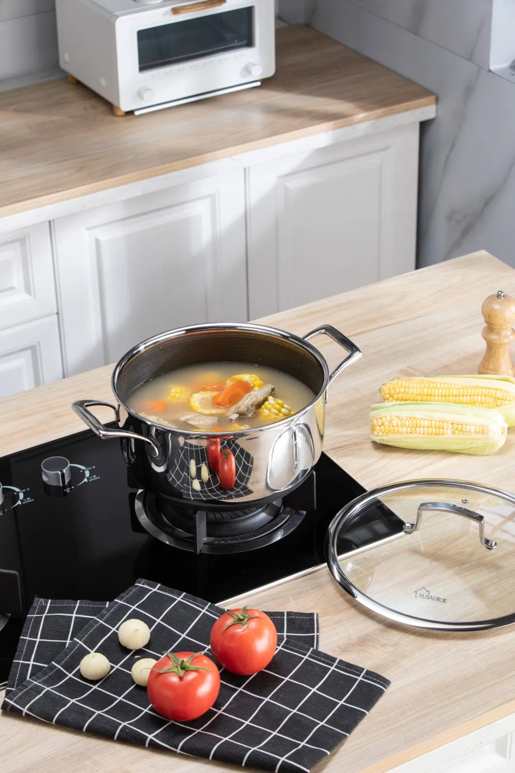 Hot Sales Stainless Steel Non-Stick Coating Double Layers Soup Pot