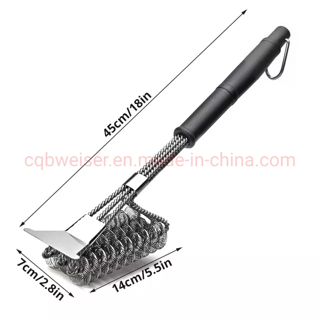 Stainless Steel Spring Barbecue Brush Cleaning Brush BBQ Tool Cleaner