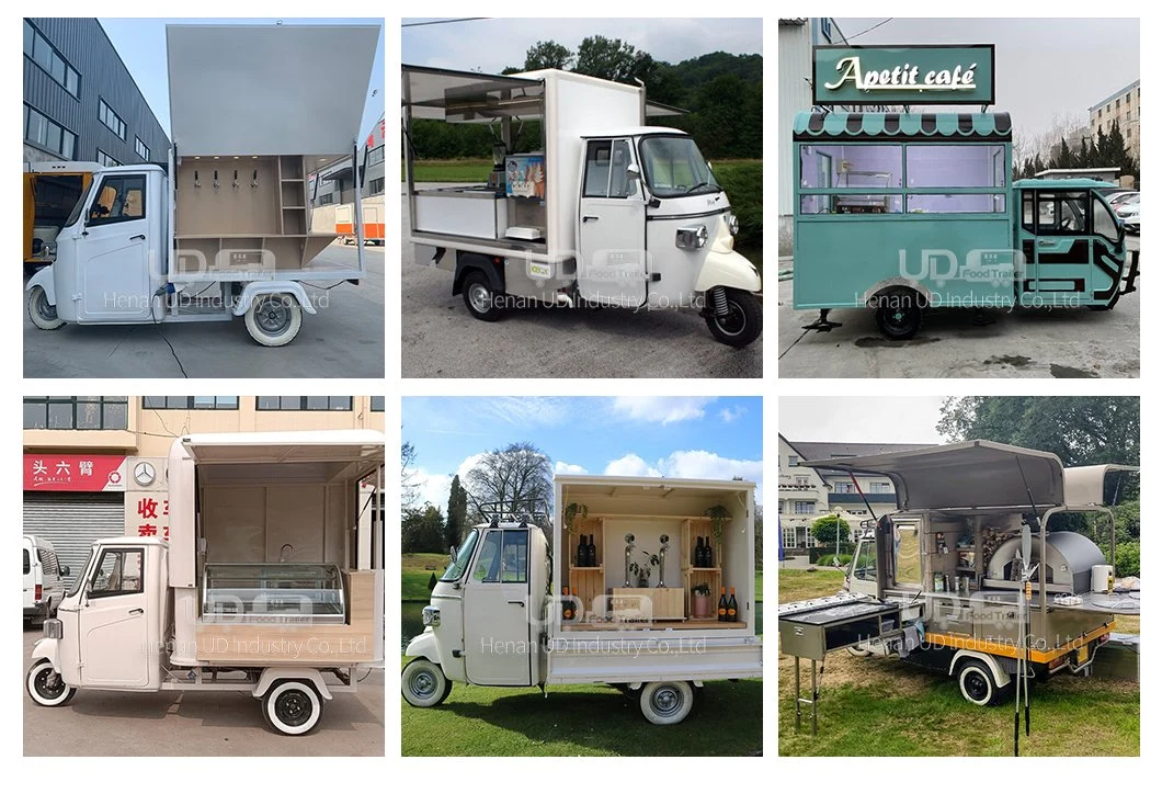 UD Unique Street Kitchen Food Truck For Sale Electric Tricycle APE Food Cart