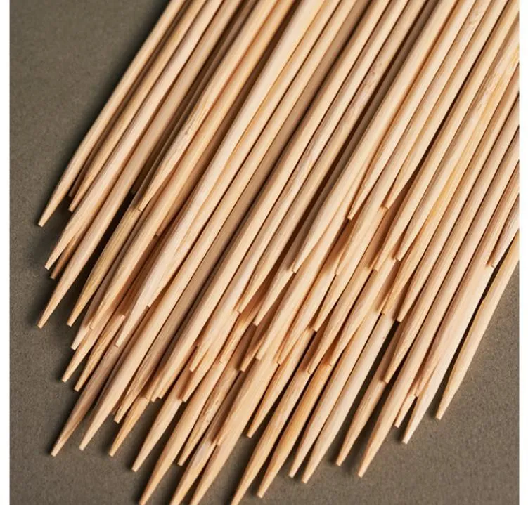 2.5mm*30cm Bamboo Skewers Wooden Barbecue Skewers Natural Wood Sticks Barbecue Accessories Cooking Tool