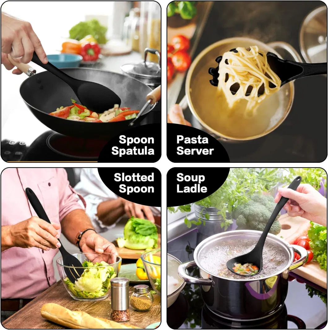 Wholesale Kitchen Cooking Tools Silicone Kitchen Utensils Set