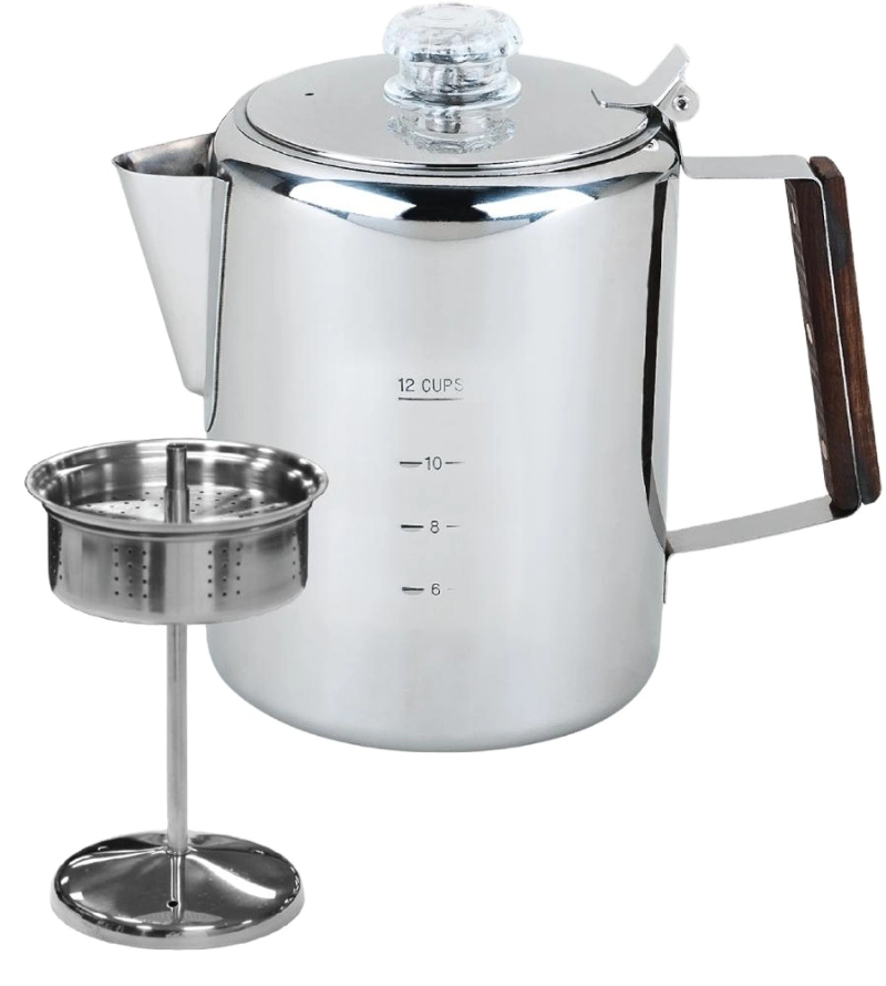 Stainless Steel Camping Coffee Percolator Coffee Maker Coffee Pot