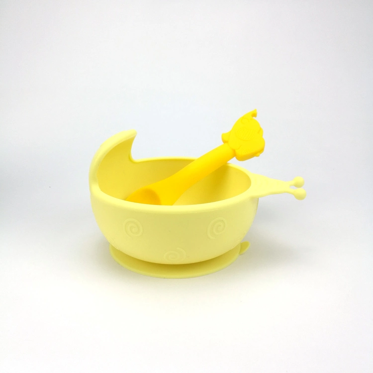 Children Dining Food Grade Silicone Eco-Friendly Sucker Feeding Bowl Baby Suction