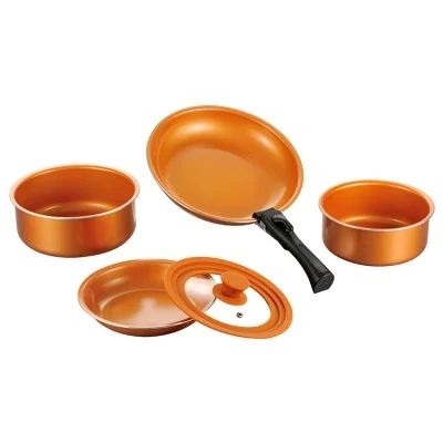 5 PCS Cast Alumimun Outdoor Camping Kitchen Houseware Cookware Set