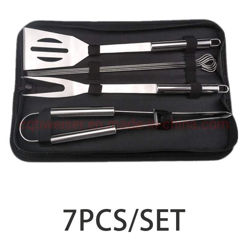 Professional 3PCS Utensils Kit BBQ Tool Set for Camping Outdoor