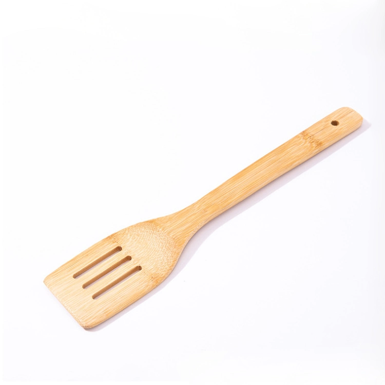 Reusable Bamboo Kitchen Cooking Utensil Tools Set Spatula Spoon Wholesale Custom