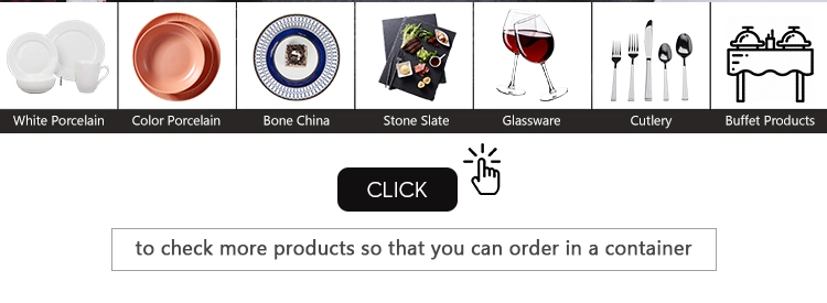 Matt Black White Crockery Plates Stoneware Customized Logo Dinnerware