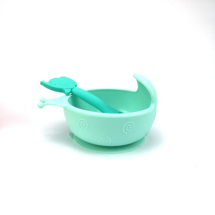 Children Dining Food Grade Silicone Eco-Friendly Sucker Feeding Bowl Baby Suction