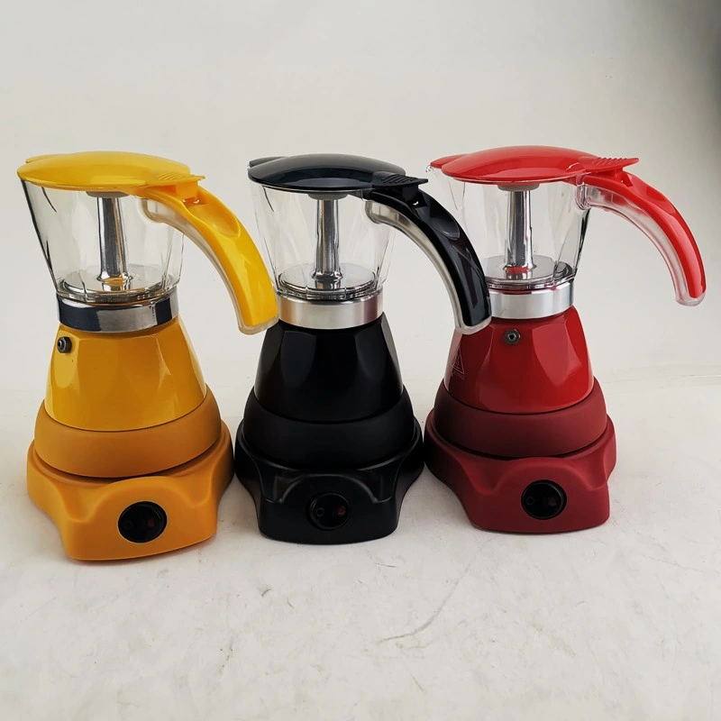 European Electric Espresso Coffee Maker 3 Cups Moka Coffee Pot