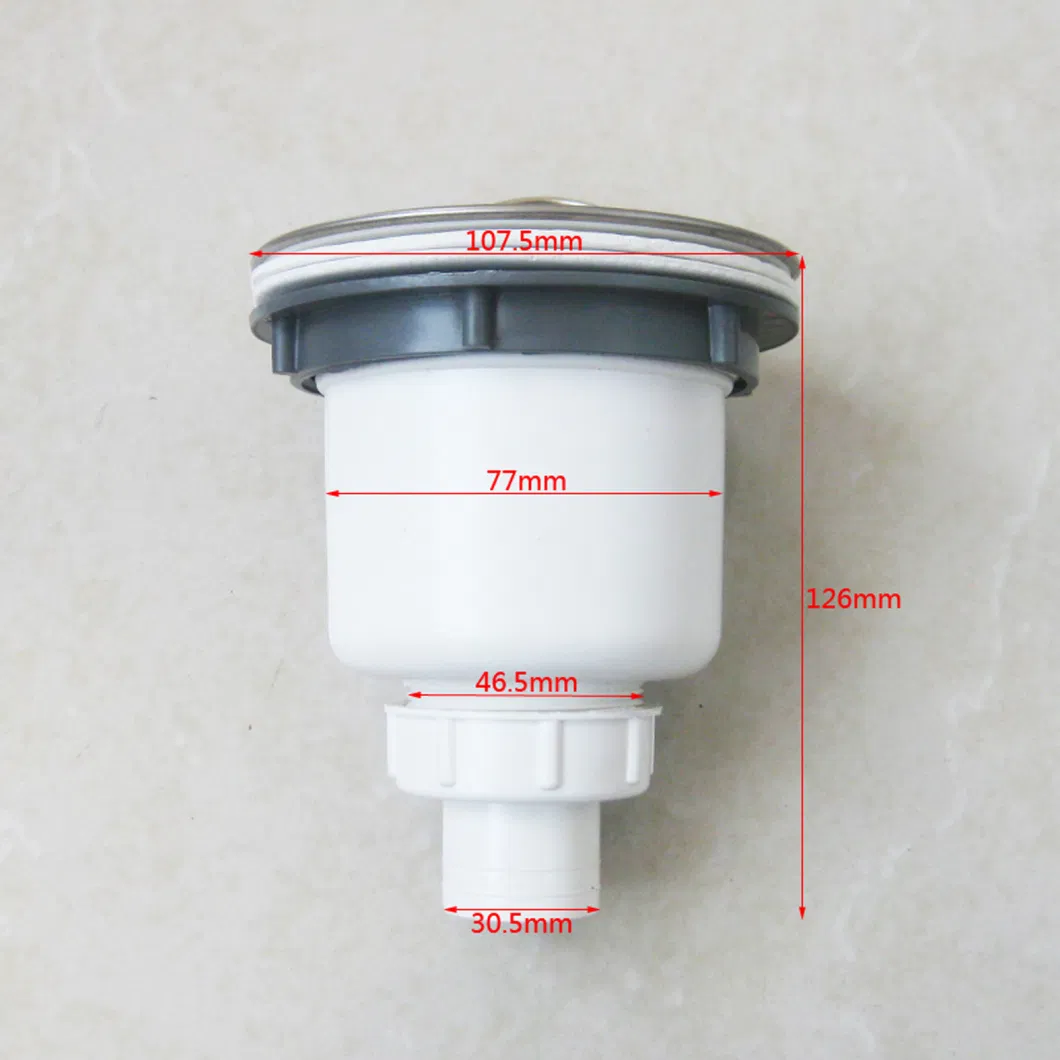 Stainless Steel Metal Strainer Wastewater Drainer for Sink Basin in Kitchen Bathroom