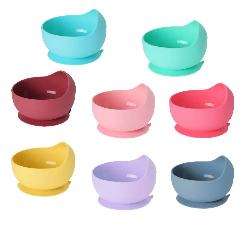 Children&prime;s Cutlery Suction Cup Silicone Baby Bowl School Meal Bowl