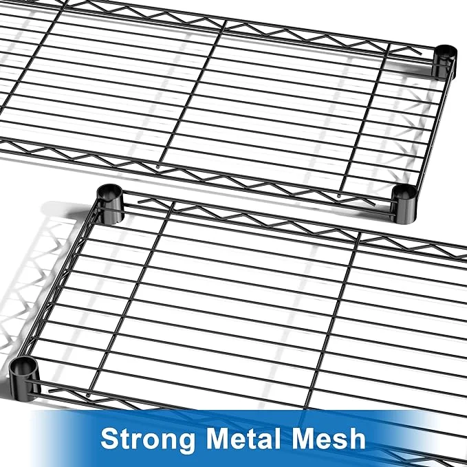 Kitchen Food Storage Heavy Duty Wire Shelving Unit Shelves Storage Rack Metal Trolley