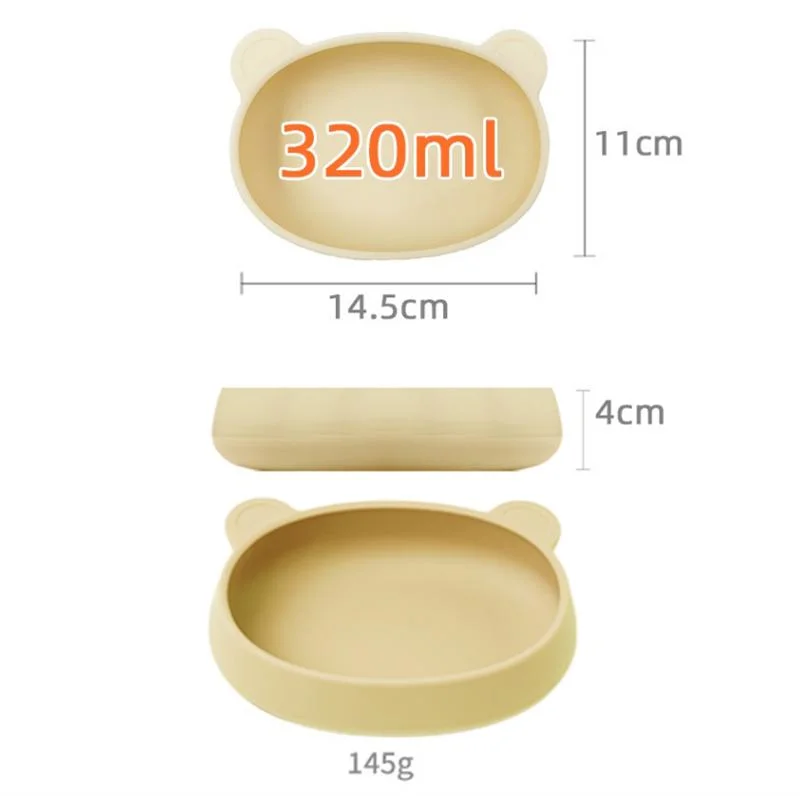 Wholesale Silicone Children Dinnerware Set Baby Bowl Food Grade Bowl