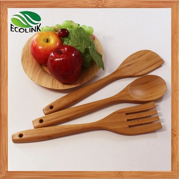 Carbonized Bamboo Cooking Spoon Set Kitchen Utensils