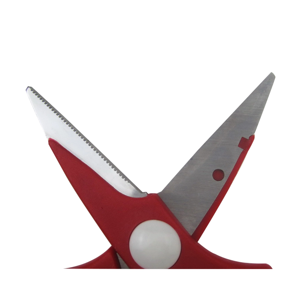 Multi-Function Kitchen Scissors Red ABS Handle Scissors