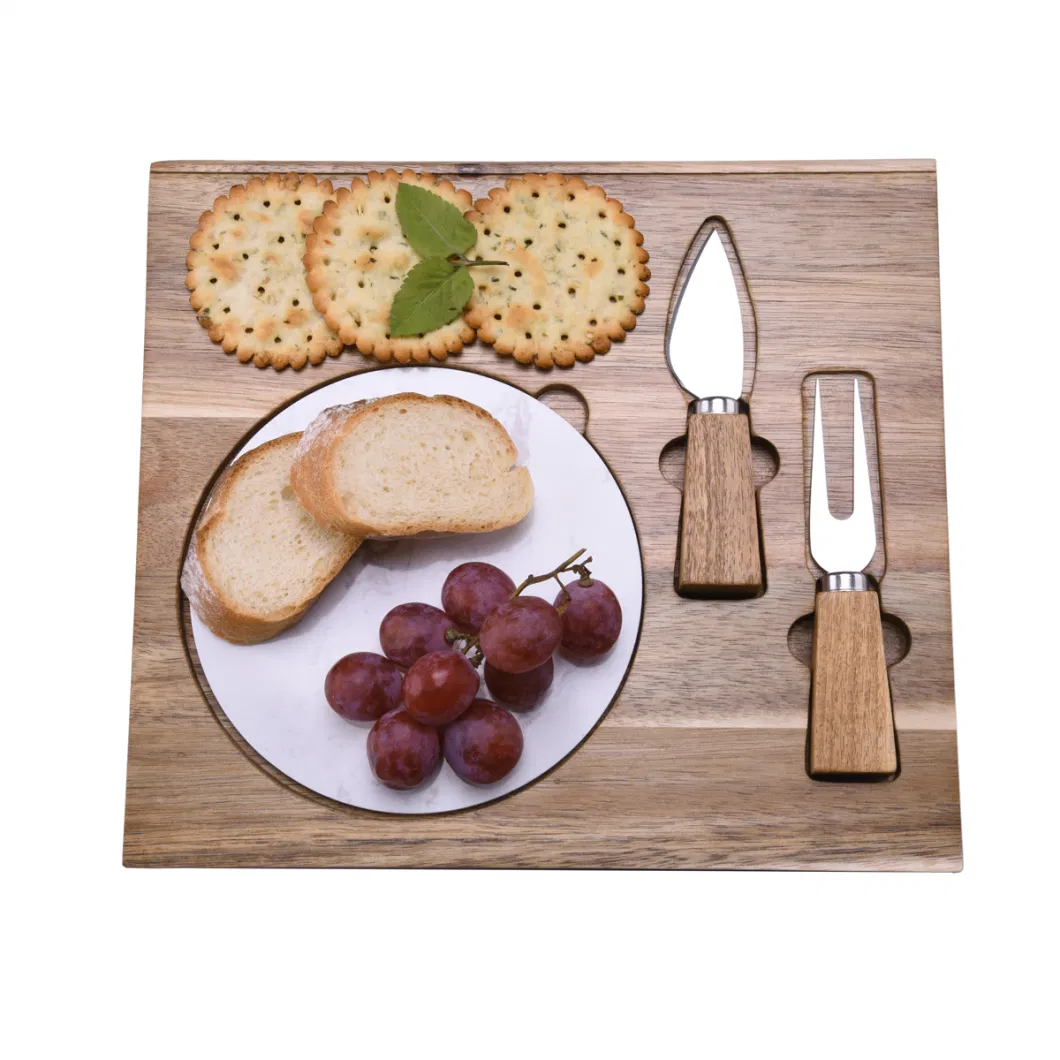 Yangjiang Kitchen Ware Gadget Chopping Cutting Cheese Board and Knife Utensil