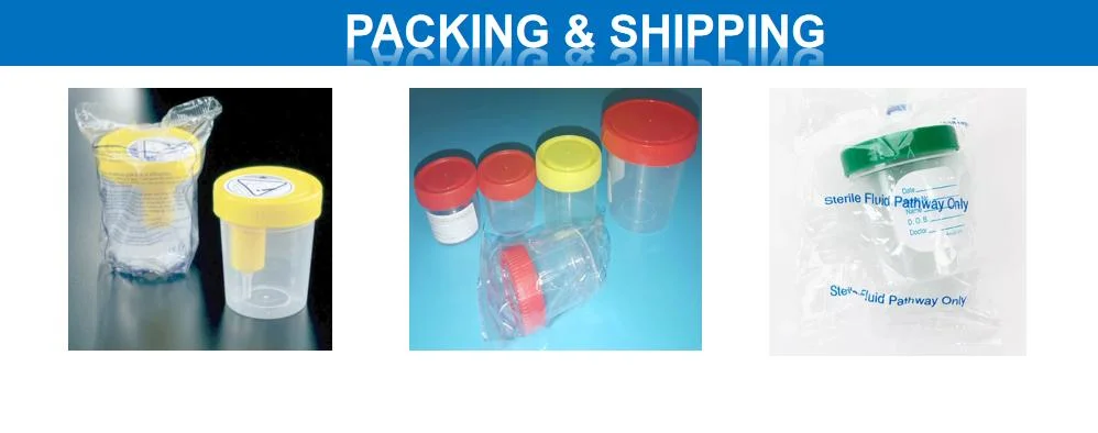 Disposable Plastic 100ml 60ml 40ml Urine Container with Screw Cap