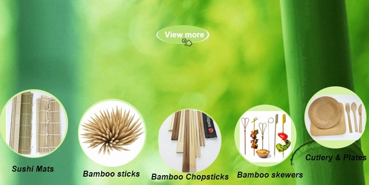 Factory Wholesale Compostable Environmentally Friendly Bamboo Tableware Set Disposable Tableware